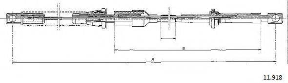 CABOR 11918 Тросик газу