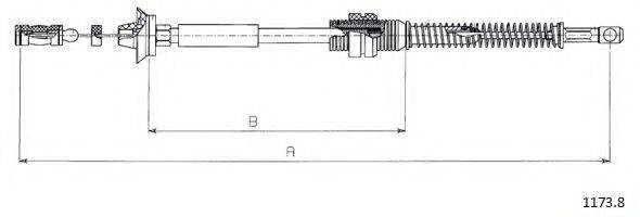 CABOR 11738 Тросик газу