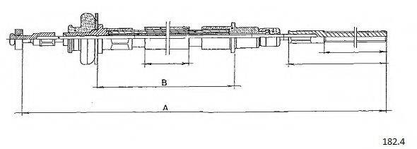 CABOR 1824 Трос, управління зчепленням