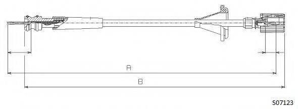 CABOR S07123 Трос спідометра