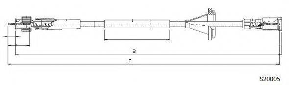 CABOR S20005 Трос спідометра