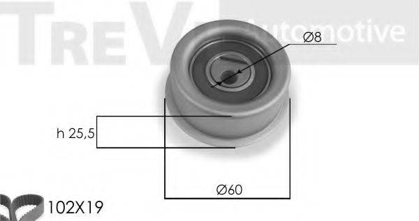 TREVI AUTOMOTIVE KD1045 Комплект ременя ГРМ