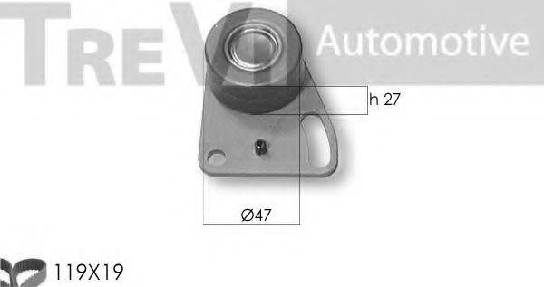 TREVI AUTOMOTIVE KD1118 Комплект ременя ГРМ