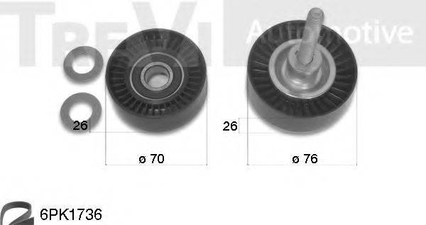 TREVI AUTOMOTIVE KA1091F Комплект роликів, полікліновий ремінь