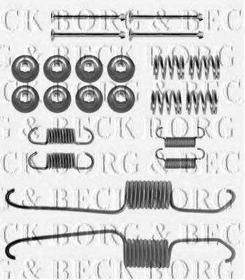 BORG & BECK BBK6302 Комплектуючі, колодки дискового гальма