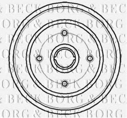 BORG & BECK BBR7044 Гальмівний барабан