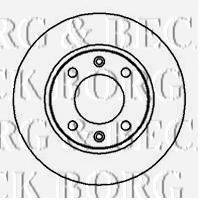 BORG & BECK BBD4910 гальмівний диск