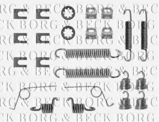 BORG & BECK BBK6018 Комплектуючі, колодки дискового гальма