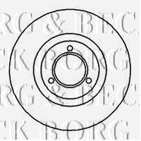 BORG & BECK BBD4516 гальмівний диск