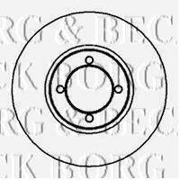 BORG & BECK BBD4860 гальмівний диск