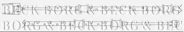 BORG & BECK BWL3097 Сигналізатор, знос гальмівних колодок