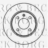 BORG & BECK BBD4021 гальмівний диск