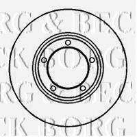 BORG & BECK BBD4161 гальмівний диск