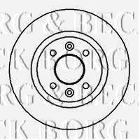BORG & BECK BBD4846 гальмівний диск