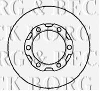 BORG & BECK BBD4905 гальмівний диск