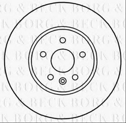 BORG & BECK BBD5314 гальмівний диск