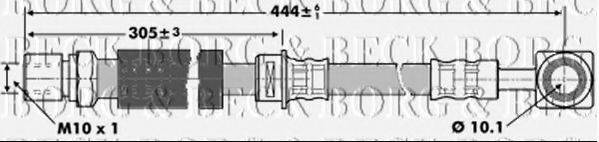 BORG & BECK BBH6845 Гальмівний шланг