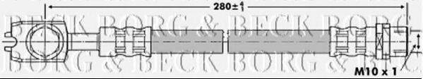 BORG & BECK BBH6892 Гальмівний шланг