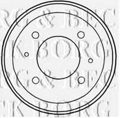 BORG & BECK BBR7197 Гальмівний барабан