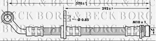 BORG & BECK BBH7021 Гальмівний шланг