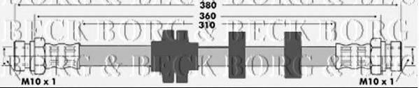 BORG & BECK BBH7372 Гальмівний шланг