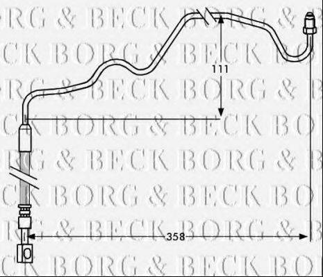 BORG & BECK BBH7533 Гальмівний шланг