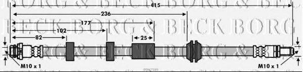 BORG & BECK BBH7589 Гальмівний шланг