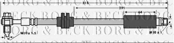 BORG & BECK BBH7737 Гальмівний шланг