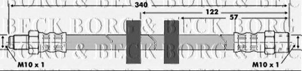 BORG & BECK BBH6023 Гальмівний шланг