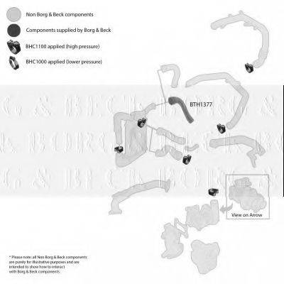 BORG & BECK BTH1377 Трубка повітря, що нагнітається