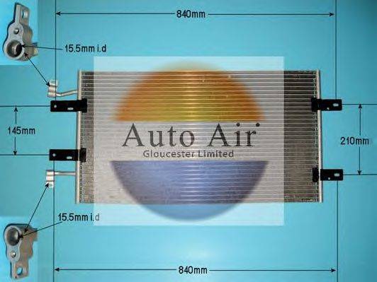 AUTO AIR GLOUCESTER 161382A Конденсатор, кондиціонер