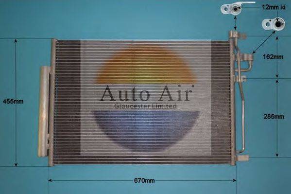 AUTO AIR GLOUCESTER 161372 Конденсатор, кондиціонер