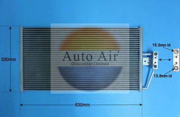 AUTO AIR GLOUCESTER 169740 Конденсатор, кондиціонер