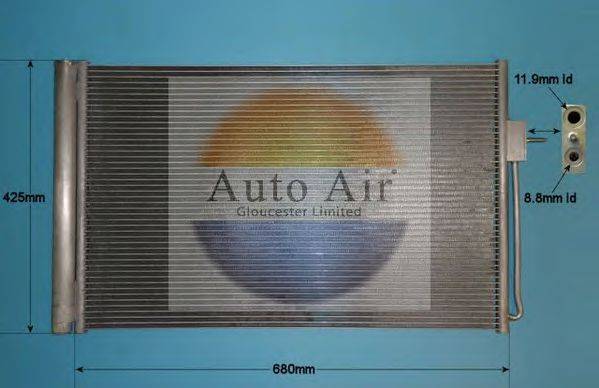 AUTO AIR GLOUCESTER 169813 Конденсатор, кондиціонер