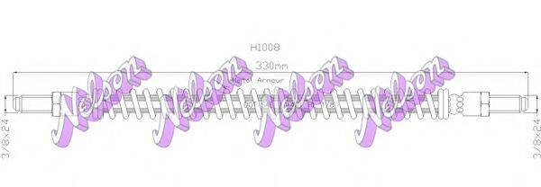 BROVEX-NELSON H1008 Гальмівний шланг
