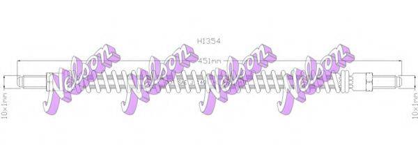 BROVEX-NELSON H1354 Гальмівний шланг