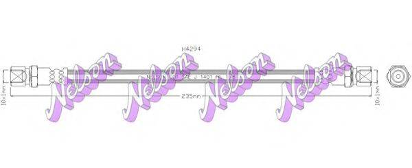 BROVEX-NELSON H4294 Гальмівний шланг