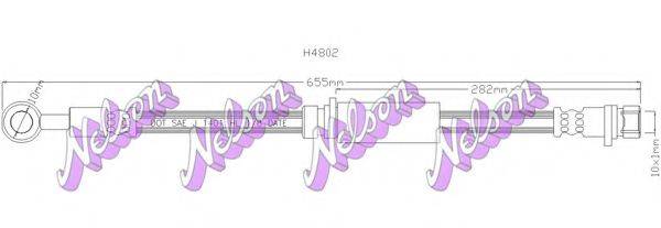 BROVEX-NELSON H4802 Гальмівний шланг