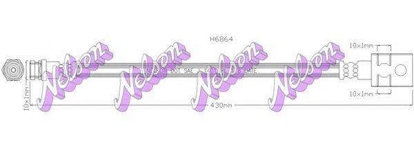 BROVEX-NELSON H6864 Гальмівний шланг