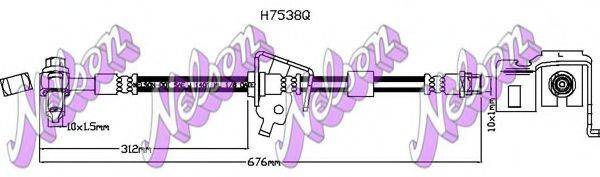 BROVEX-NELSON H7538Q Гальмівний шланг