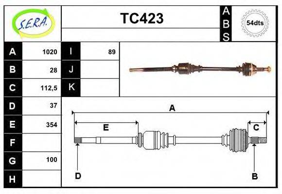 SERA TC423 Приводний вал