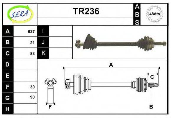 SERA TR236 Приводний вал