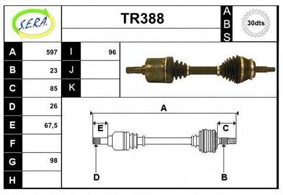 SERA TR388 Приводний вал