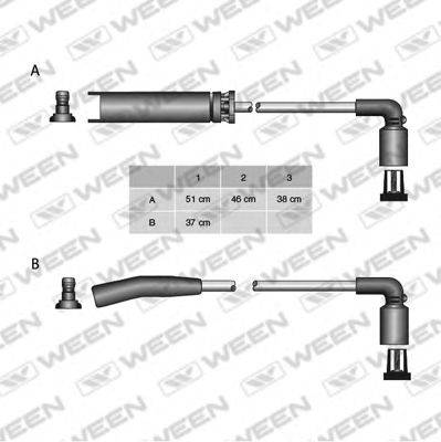 WEEN 1104963 Комплект дротів запалювання