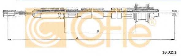COFLE 103291 Трос, управління зчепленням