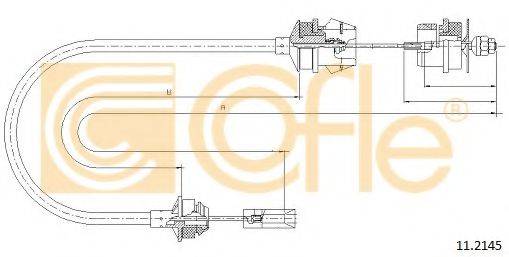 COFLE 112145 Трос, управління зчепленням
