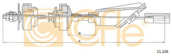 COFLE 11226 Трос, управління зчепленням