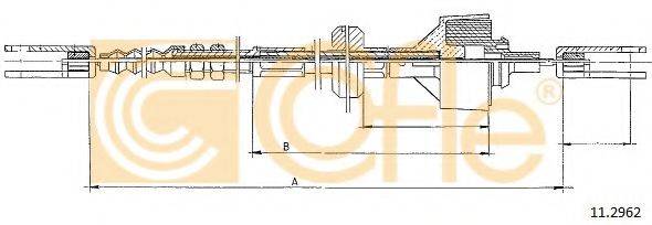 COFLE 112962 Трос, управління зчепленням