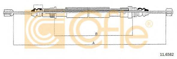 COFLE 116582 Трос, стоянкова гальмівна система