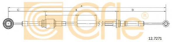 COFLE 127271 Трос, ступінчаста коробка передач
